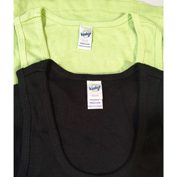 4 Girls Med Ribbed Tank Tops - Picture 2 of 3